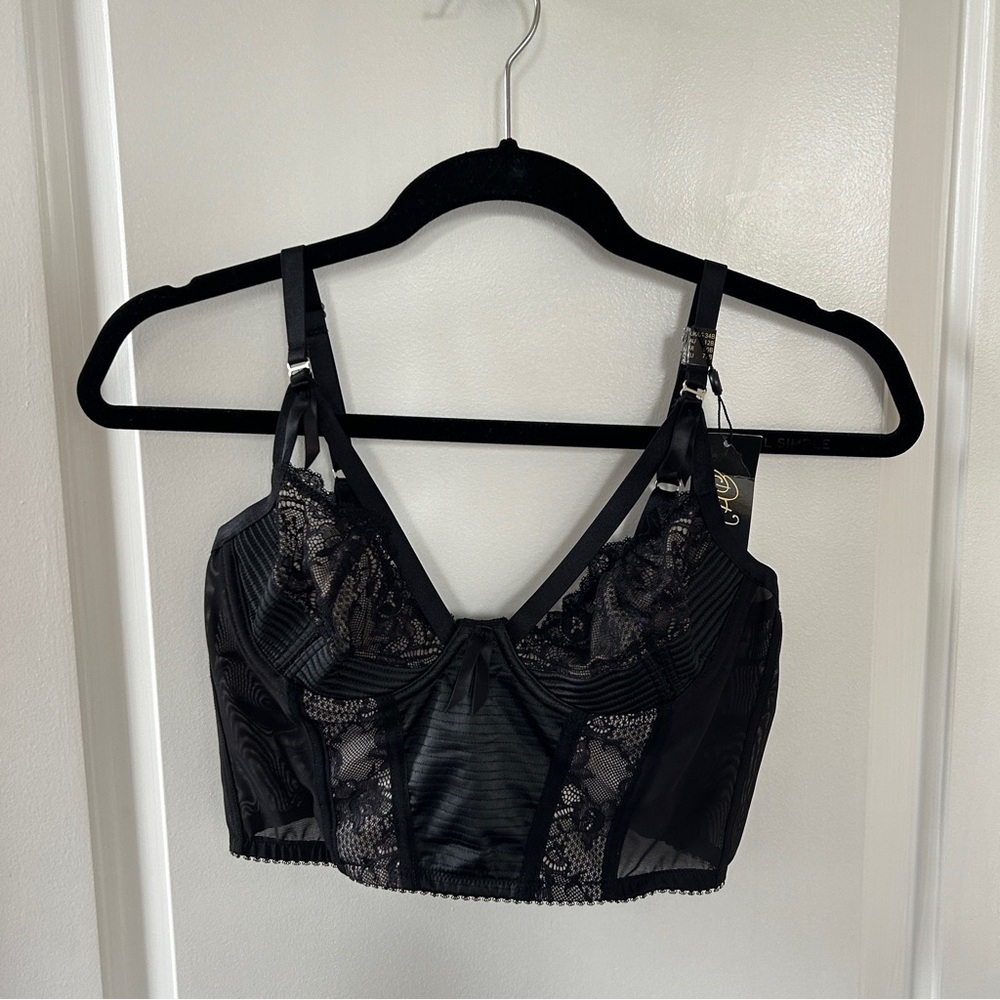 NWT Dita Von Teese Madame X Longline Underwire Bra — Size 34B